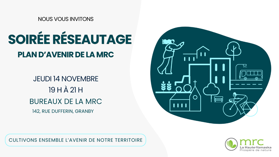 Soirée réseautage - Plan d'avenir de la MRC